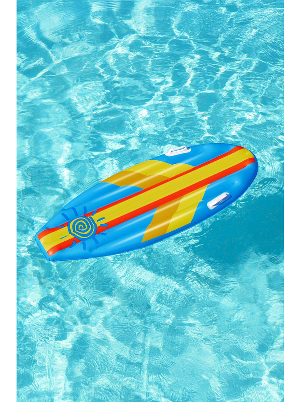 Remsa Çocuk Şişme Surf Deniz Havuz 3-10 Yaş 114 m x 46 cm Şişme Yatak 01 Mavi