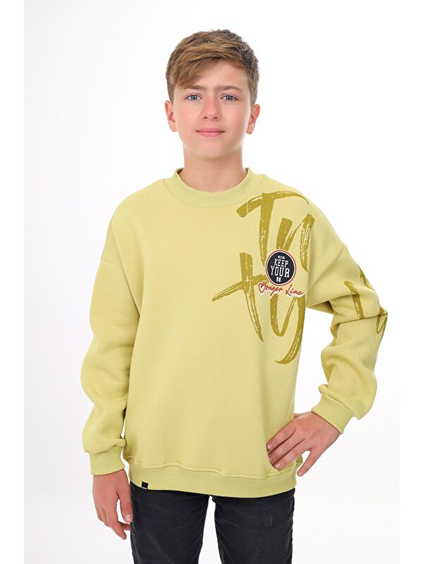 Toontoykids Erkek Çocuk Baskılı Sweatshirt
