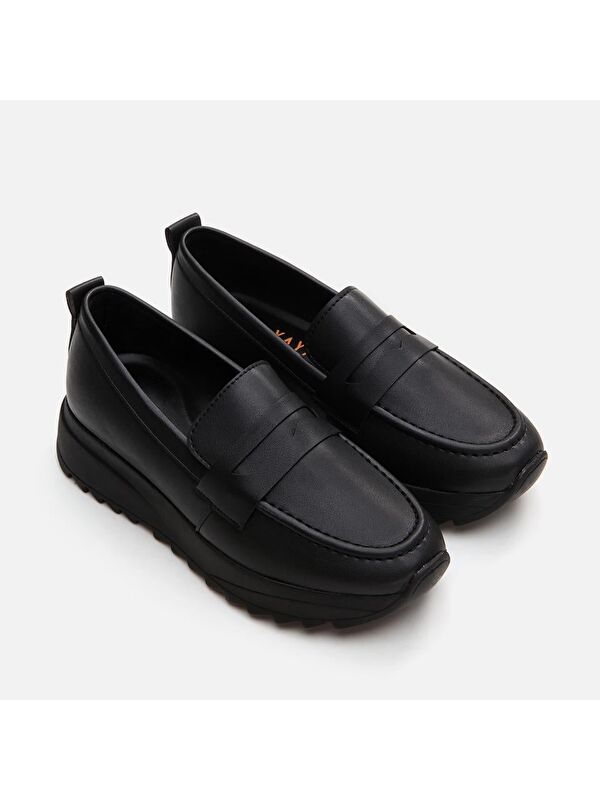 Siyah Kadın Loafer - 01Ayy294750a - Görsel 5