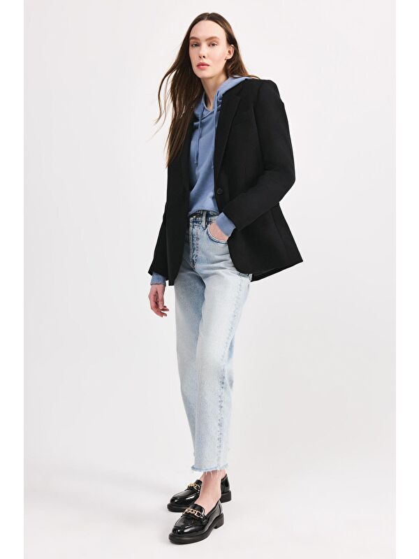 Siyah Kadın Loafer - 01Ayy294800a - Görsel 4