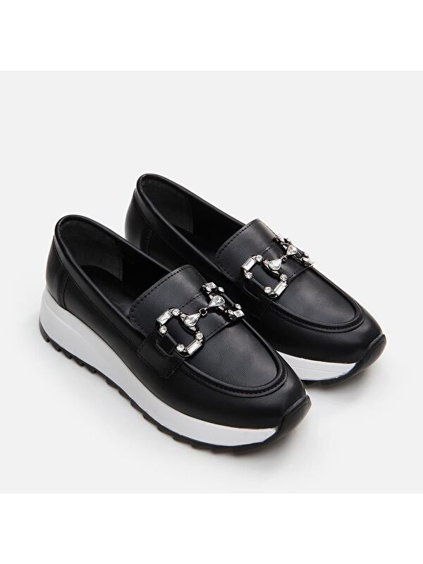 Siyah Kadın Loafer - 01Ayy294740a - Görsel 5