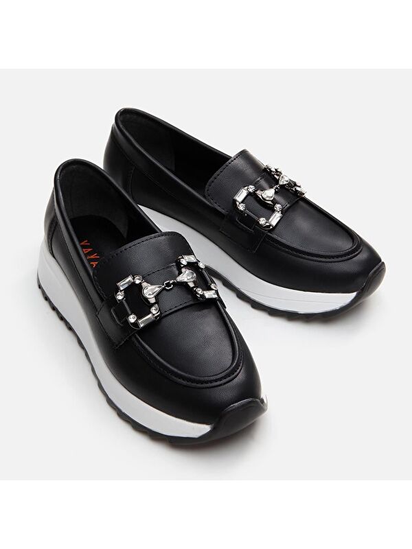 Siyah Kadın Loafer - 01Ayy294740a - Görsel 6