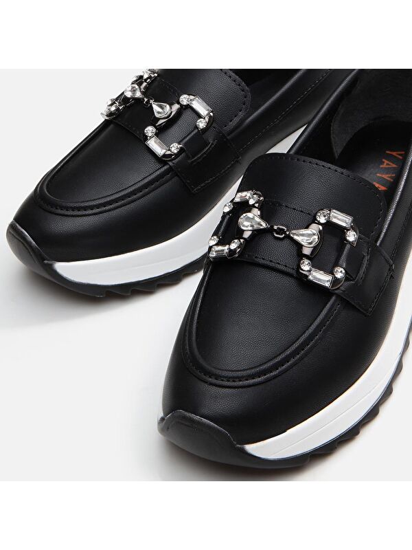 Siyah Kadın Loafer - 01Ayy294740a - Görsel 7