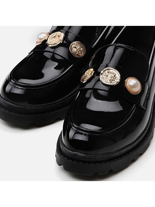 Siyah Kadın Loafer - 01Ayy301550a - Görsel 4