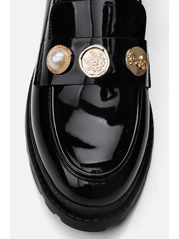 Siyah Kadın Loafer - 01Ayy301550a - Görsel 5