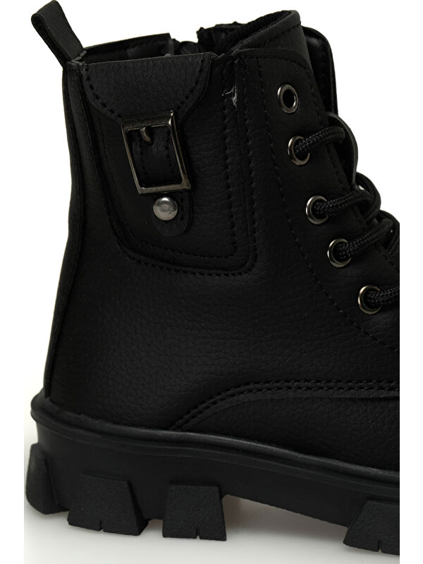 BAGES.P4PR Siyah Kız Çocuk Biker Bot - Görsel 8