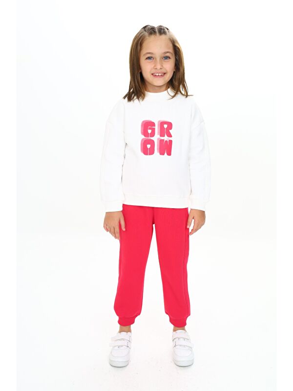 Toontoykids Kız Çocuk Baskılı Eşofman Takım