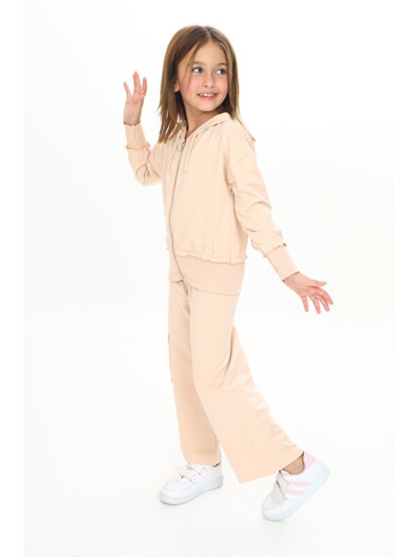 Toontoykids Kız Çocuk Kapüşonlu Eşofman Takım