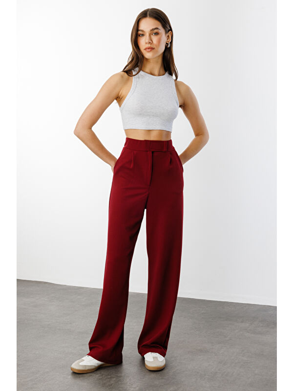 Genius Store Beli Cırtlı Rahat Palazzo Pantolon CIRTLI-PANTOLON