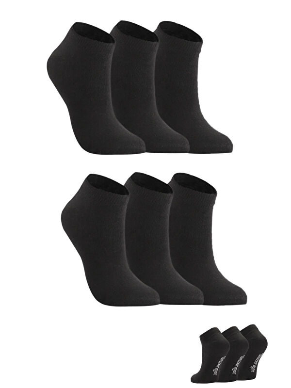 SLAZENGER JAIME 6 lı Set Kadın  Siyah Çorap