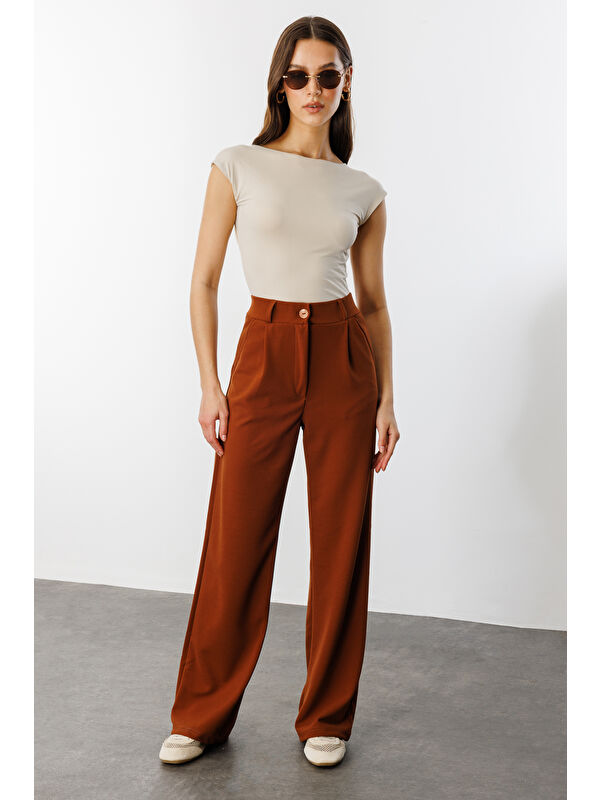 Genius Store Kadın Oversize Palazzo Pantolon PANTOLON-001