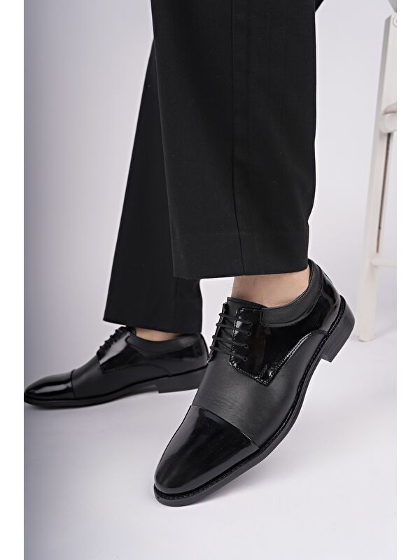 MİTKOV Hakiki Deri Klasik Günlük Ortopedik Bağcıklı Erkek Ayakkabı - Görsel 6