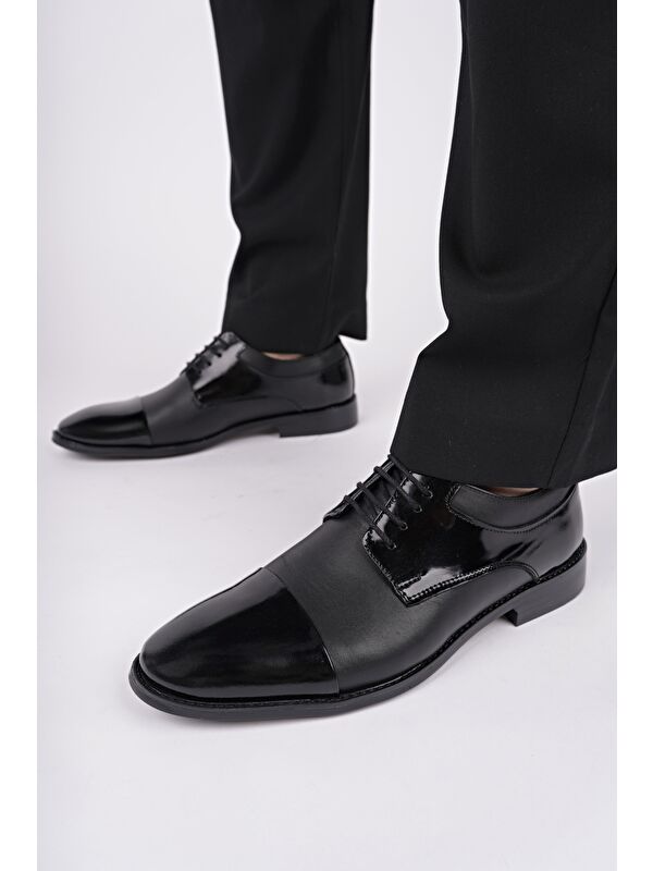 MİTKOV Hakiki Deri Klasik Günlük Ortopedik Bağcıklı Erkek Ayakkabı - Görsel 8