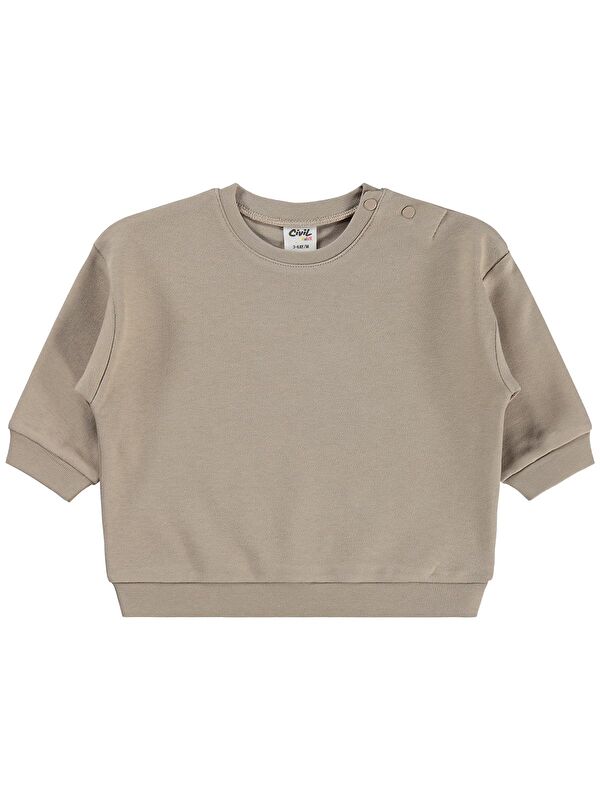 Civil Baby Basic 3-18 Ay Sweatshirt - Bej 12-18 Ay