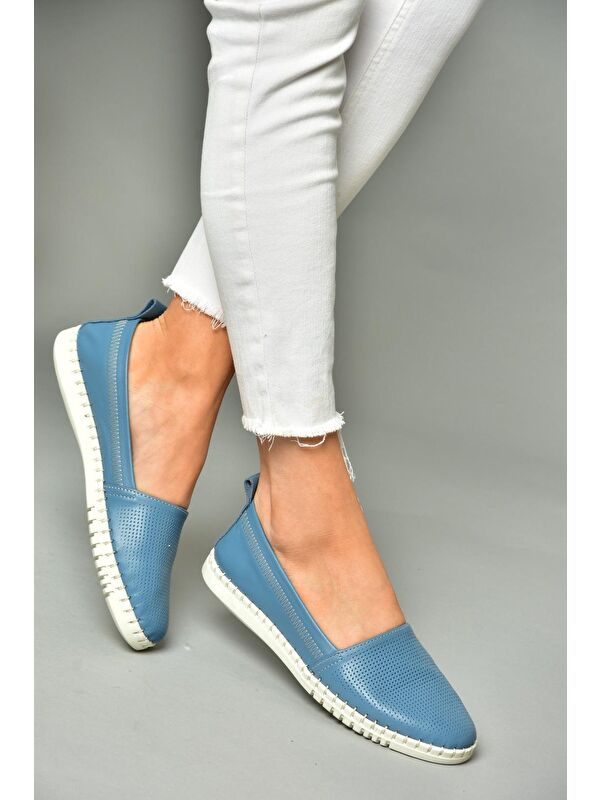 P5550315 Mavi Kadın Ayakkabı - Görsel 3