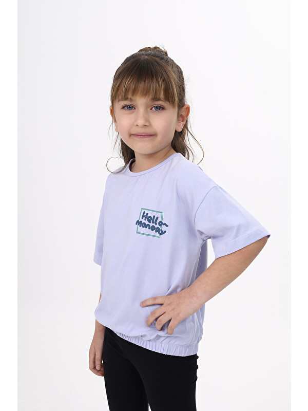 Toontoykids Kız Çocuk Baskılı Tişört
