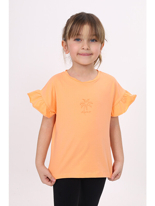 Toontoykids Kız Çocuk Baskılı Tişört