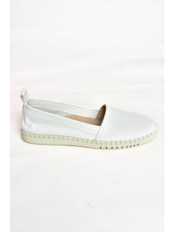 P5550315 Beyaz Kadın Ayakkabı - Görsel 6