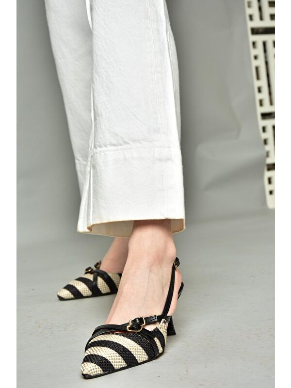 S5185333 Siyah Kadın Topuklu Ayakkabı - Görsel 5