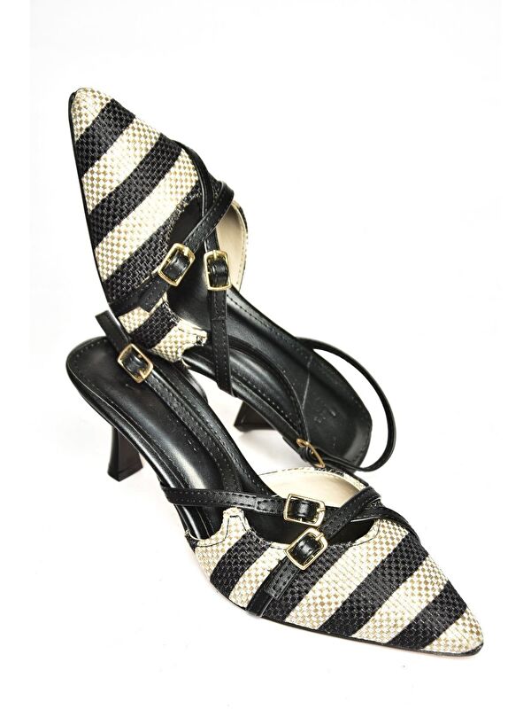 S5185333 Siyah Kadın Topuklu Ayakkabı - Görsel 3