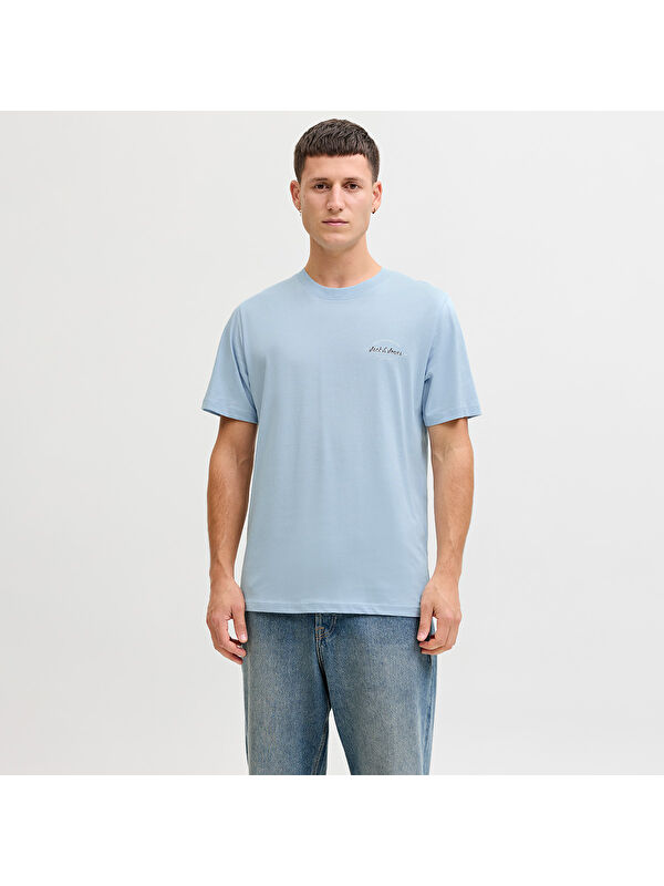 Jack & Jones Brandon Erkek Mavi Tişört