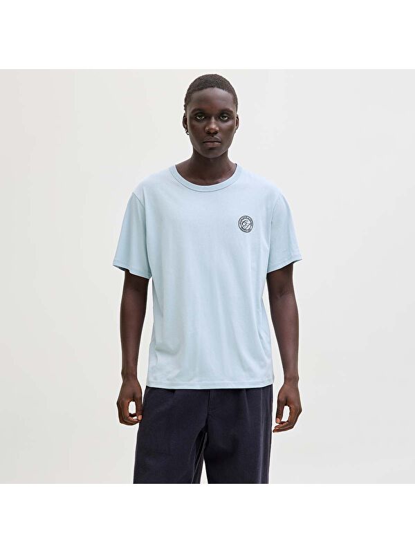 Jack & Jones Alliance Erkek Mavi Tişört