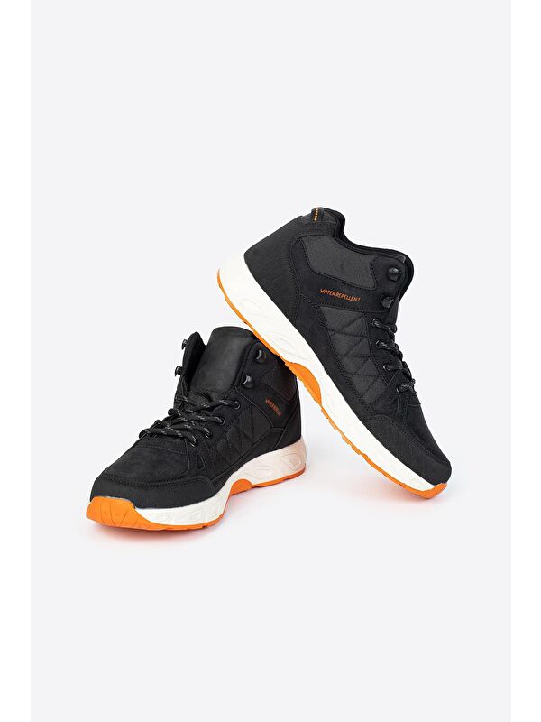 Yuvarlak Burunlu Bağcıklı Spor Tabanlı Erkek Bilek Bot - Görsel 3