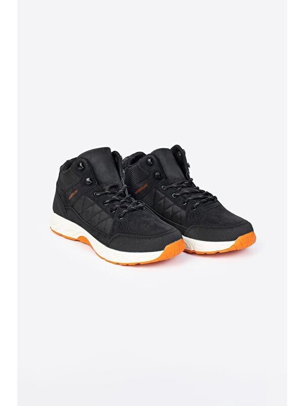 Yuvarlak Burunlu Bağcıklı Spor Tabanlı Erkek Bilek Bot - Görsel 5