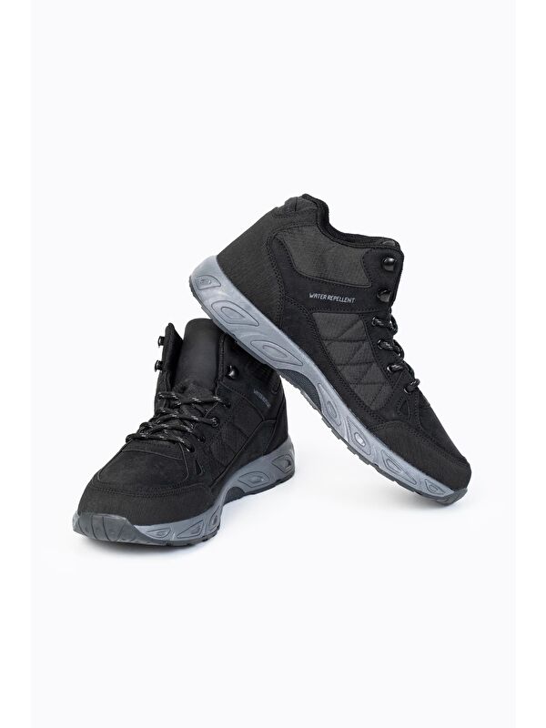 Yuvarlak Burunlu Bağcıklı Spor Tabanlı Erkek Bilek Bot - Görsel 7