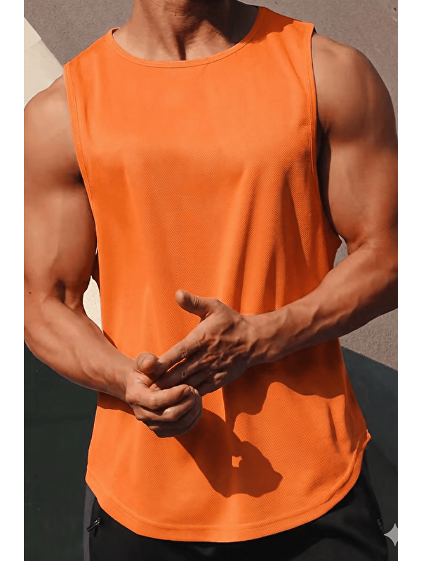 Genius Store Erkek Sporcu Atleti Sıfır Kol Tişört Fitness Gym Antrenman Tişörtü Ter Tutmayan Atlet SIFIRKOL-2026