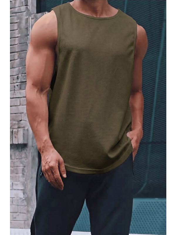 Genius Store Erkek Sporcu Atleti Sıfır Kol Tişört Fitness Gym Antrenman Tişörtü Ter Tutmayan Atlet SIFIRKOL-2026