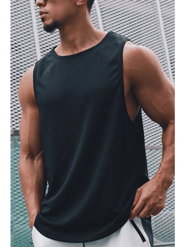 Genius Store Erkek Sporcu Atleti Sıfır Kol Tişört Fitness Gym Antrenman Tişörtü Ter Tutmayan Atlet SIFIRKOL-2026
