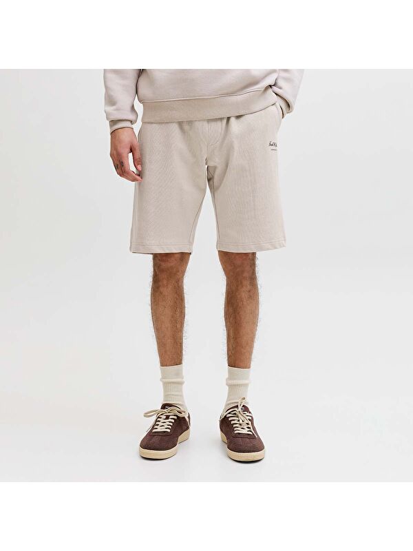 Jack & Jones Gordon Archive Sweat Short Mid Erkek Bej Şort