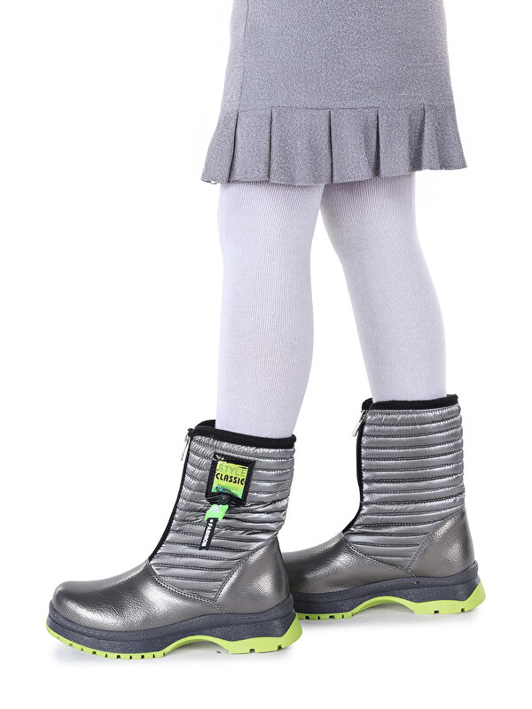 Mesan Çatlak Fermuarlı Günlük Kız Çocuk Bot Ayakkabı - Görsel 3