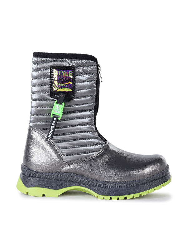 Mesan Çatlak Fermuarlı Günlük Kız Çocuk Bot Ayakkabı - Görsel 5