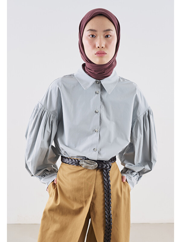Fresh Scarfs Pamuk Keten Eşarp Kil