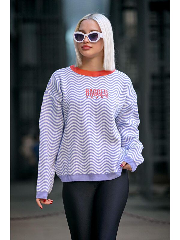 Madmext Oversize Yeşil Kazak Mg1251