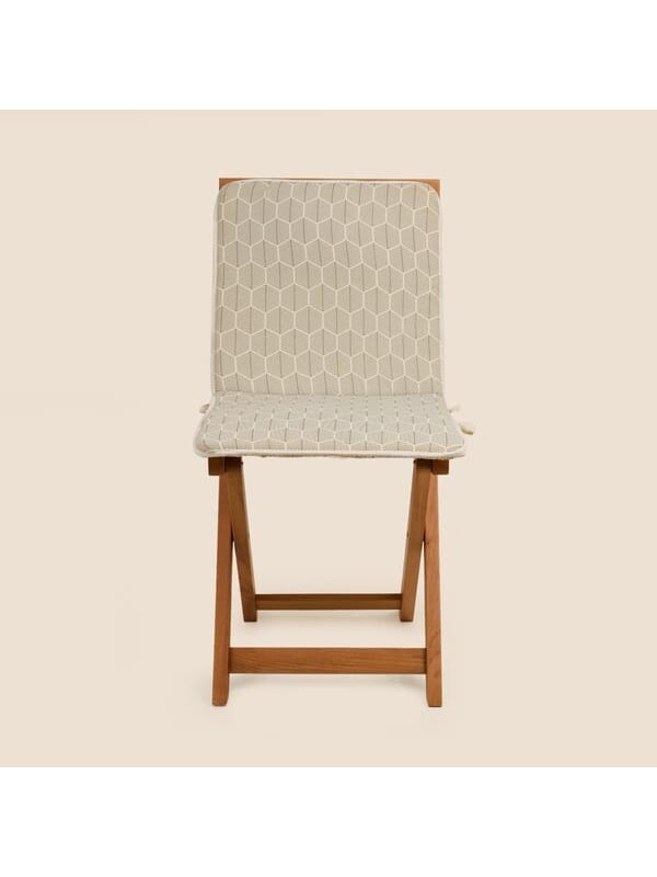 Evidea Soft Sırtlı Sandalye Minderi - Ekru - 38x76 cm