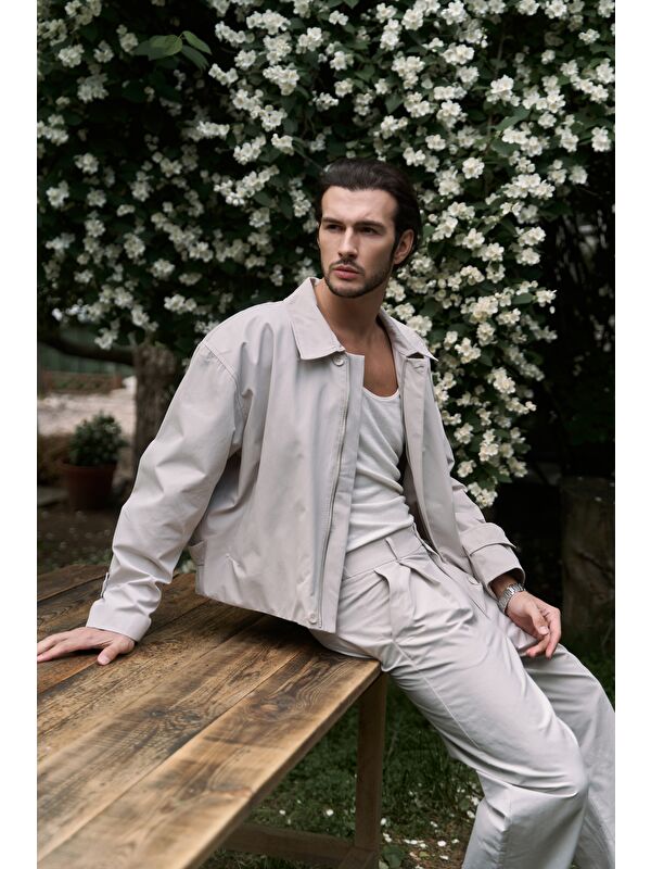 Mai Collection Sergio Düğmeli Gri Erkek Pantolon