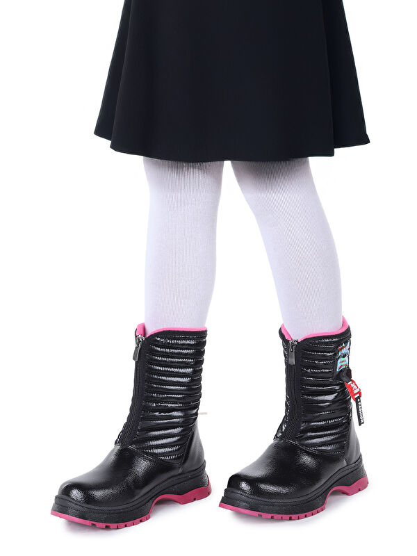 Fermuarlı Günlük Kız Çocuk Bot Ayakkabı - Görsel 4