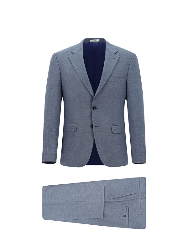 Kiğılı Relaxed Fit Rahat Kesim Klasik Desenli Takım Elbise