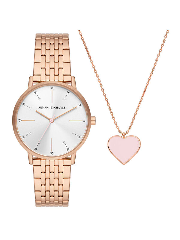 Armani Exchange AX7145SET Kadın Kol Saati ve Kolye Seti