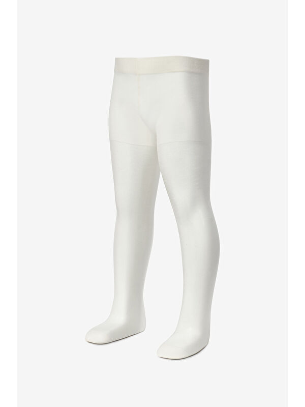 Le Mabelle Ekru Parlak Model Kız Çocuk Külotlu Çorap