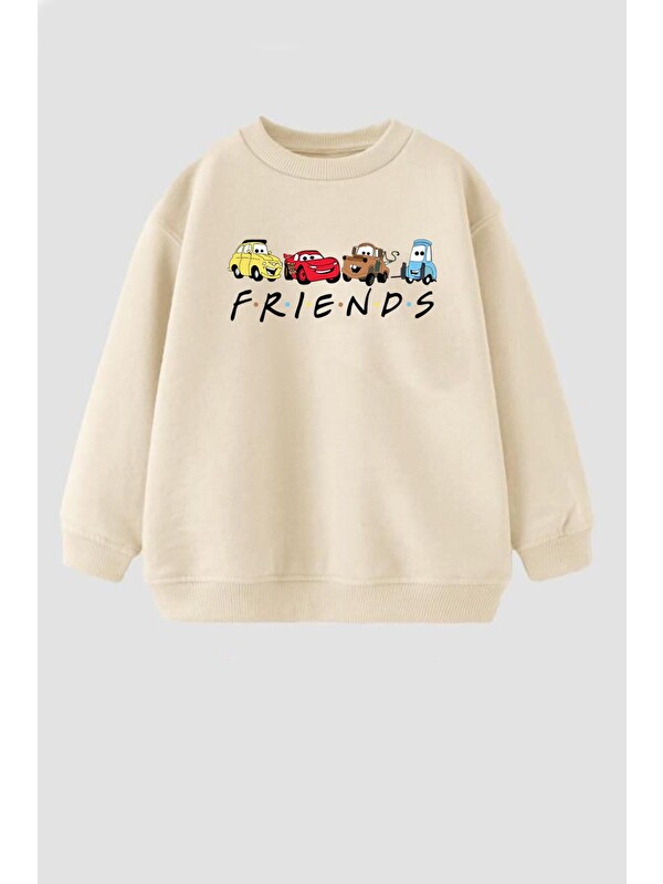 Monila Unisex Baskılı 3 İplik Kumaş Pamuklu Sweatshirt