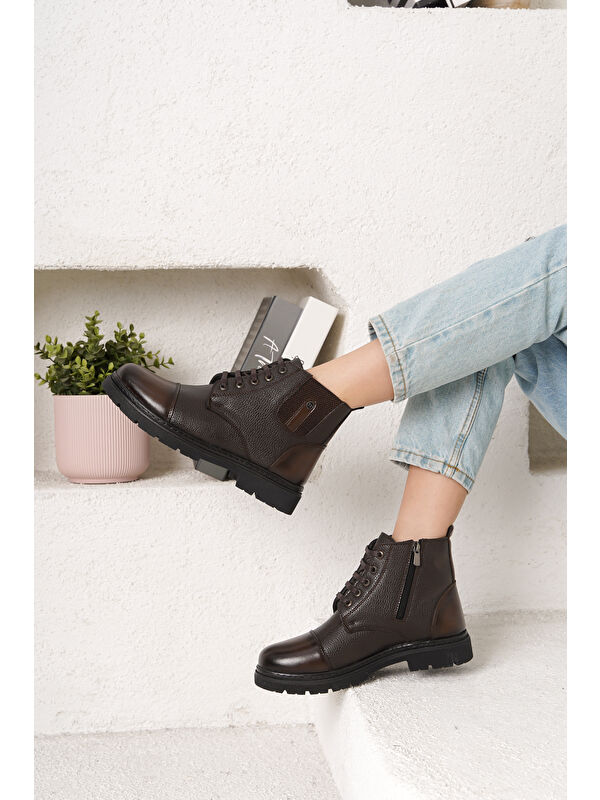 Darko Soğuk Geçirmez Kürklü Kadın Bot - Görsel 4