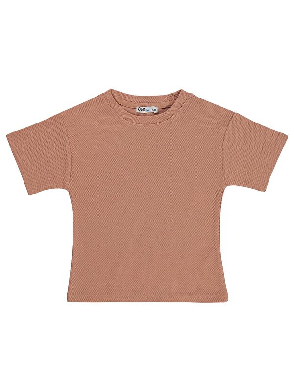 Civil Boys Basic Petek 2-5 Yaş Tişört - Pudra