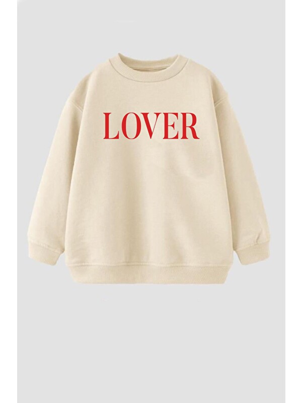 Monila Kız Çocuk Baskılı 3 İplik Kumaş Pamuklu Sweatshirt