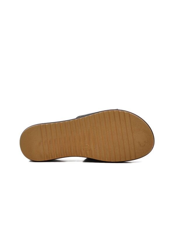 Siyah Taşlı Düz Kadın Terlik 286063 - Görsel 6