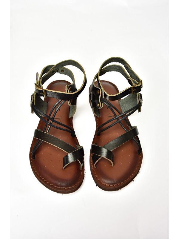 S3747815 Siyah Kadın Sandalet - Görsel 4