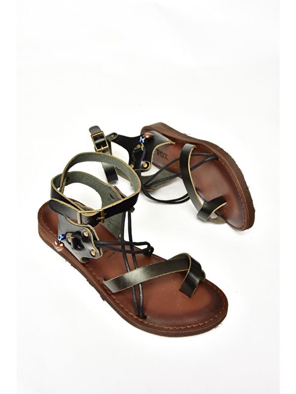 S3747815 Siyah Kadın Sandalet - Görsel 5